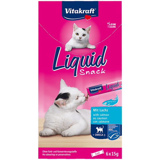 Vitakraft Kattensnacks liquid zalm-omega - Dirk