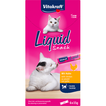 Vitakraft Liquid Snack met Kip en Taurine - JUMBO