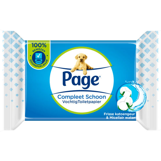 Vochtig toiletpapier compleet schoon - Dirk