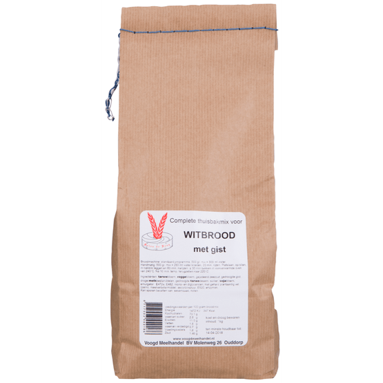 Voogd Thuisbakmix wit brood - Dirk