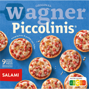 WAGNER Piccolinis mini pizza salami 9 stuks - JUMBO