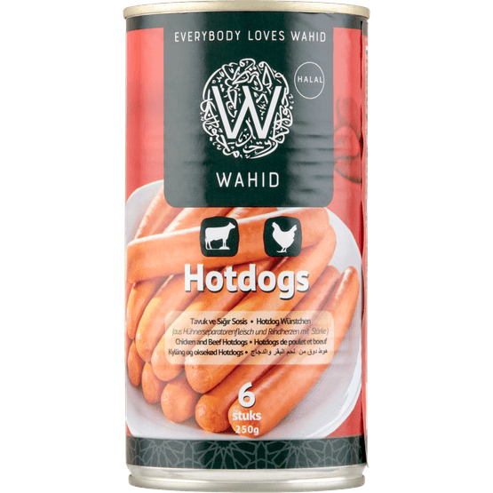 Wahid Knakworst kip en rund - Dirk