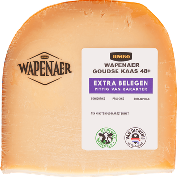 Wapenaer Goudse Kaas 48+ Extra Belegen - JUMBO