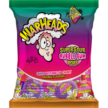 Warheads Original Lollypop Bag - JUMBO