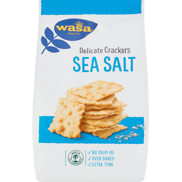 Wasa Delicate Crackers Sea Salt - JUMBO