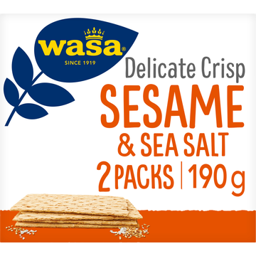 Wasa Delicate Crisp Sesame & Sea Salt - JUMBO