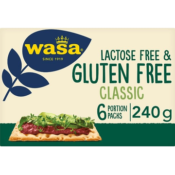 Wasa Lactose Free & Gluten Free Classic 6 Portion - JUMBO