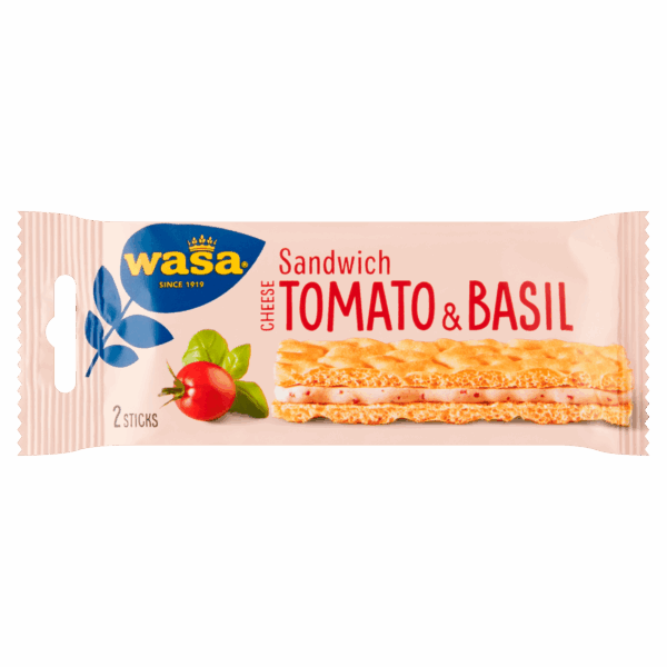 Wasa Sandwich Tomato & Basil 3x2 stuks - PLUS