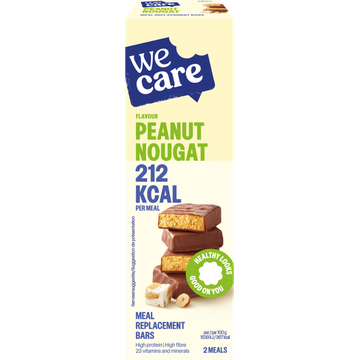 WeCare Flavour Peanut Nougat Meal Replacement Bars - JUMBO