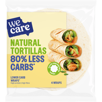WeCare Lower Carb Natural Tortillas - JUMBO