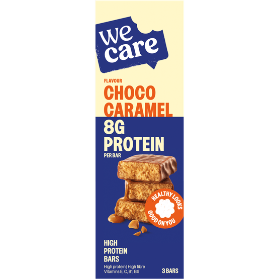 Wecare High protein reep choco caramel - Dirk