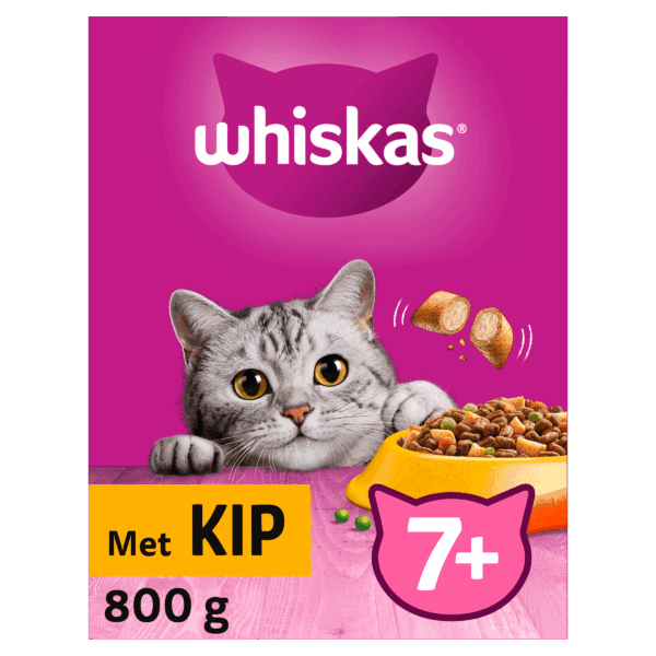 Whiskas Droog Senior Kip - PLUS