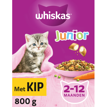 Whiskas Junior Kattenbrokken Kip - JUMBO
