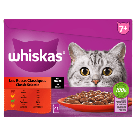 Whiskas Kattenvoer classic selectie saus 7+ jaar - Dirk