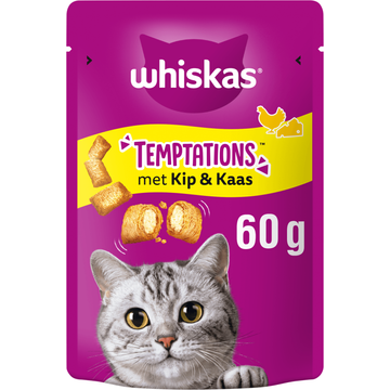 Whiskas Temptations Kattensnacks met Kip & Kaas - JUMBO