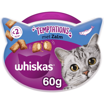 Whiskas Temptations Kattensnacks met Zalmsmaak - JUMBO