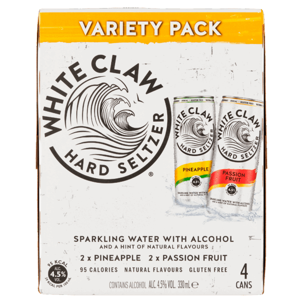 White Claw Mix pack blik 4.5% - PLUS