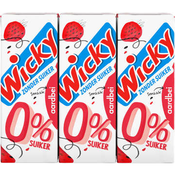 Wicky Aardbei 0% Zonder Suiker - JUMBO