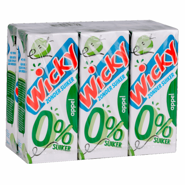 Wicky Appel 0% Suiker 6-Pack - PLUS