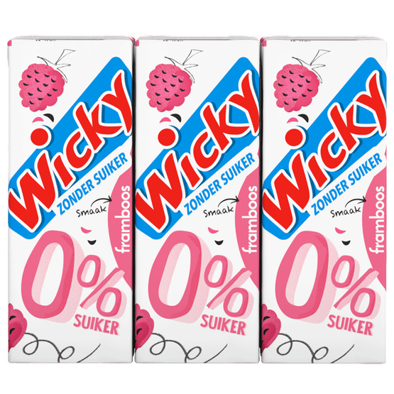 Wicky Framboos 0% 6x20 cl - Dirk
