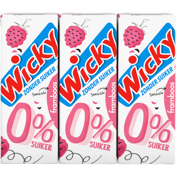 Wicky Framboos 0% Zonder Suiker 6x200ML - JUMBO
