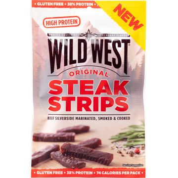 Wild West Steak Strips Original - JUMBO