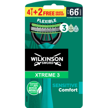 Wilkinson Sword Xtreme 3 Sensitive 6 Stuks - JUMBO