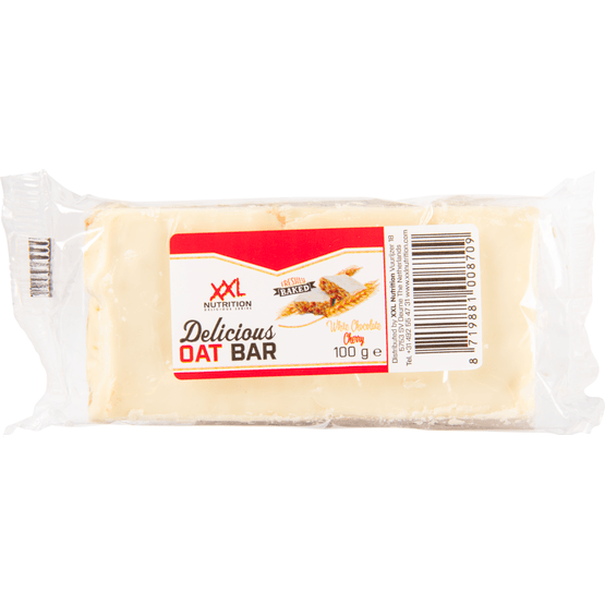 XXL NUTRITION Delicious oat bar wit choco kers - Dirk