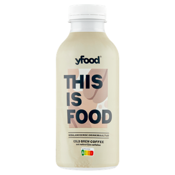 YFood Gebalanceerde Drinkmaaltijd Cold Brew Coffee met Natuurlijke Cafeïne - JUMBO