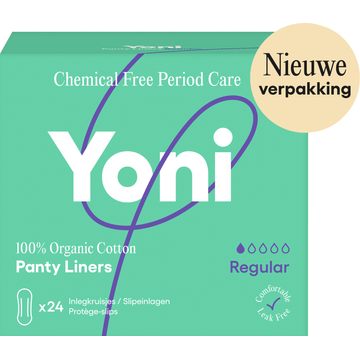 Yoni inlegkruisjes regular 100% biologisch katoen - JUMBO