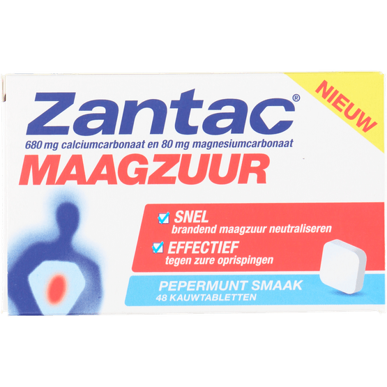 Zantac Kauwtablet brandend maagzuur pepermunt - Dirk