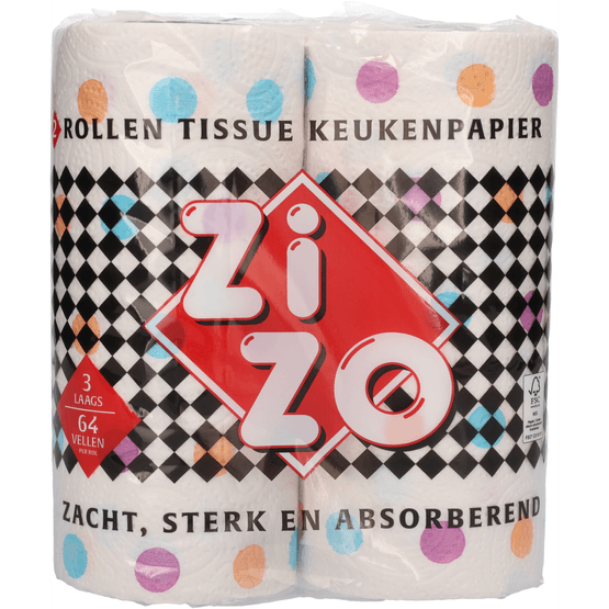 ZiZo Keukenrol 3-laags - Dirk