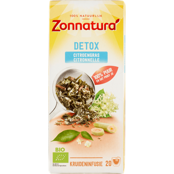 Zonnatura Bio Detox Citroengras Kruideninfusie 20 Zakjes - JUMBO