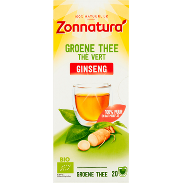Zonnatura Bio Groene Thee Ginseng - JUMBO