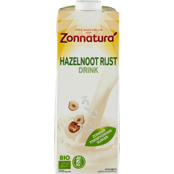 Zonnatura Bio Hazelnoot Rijst Drink - JUMBO