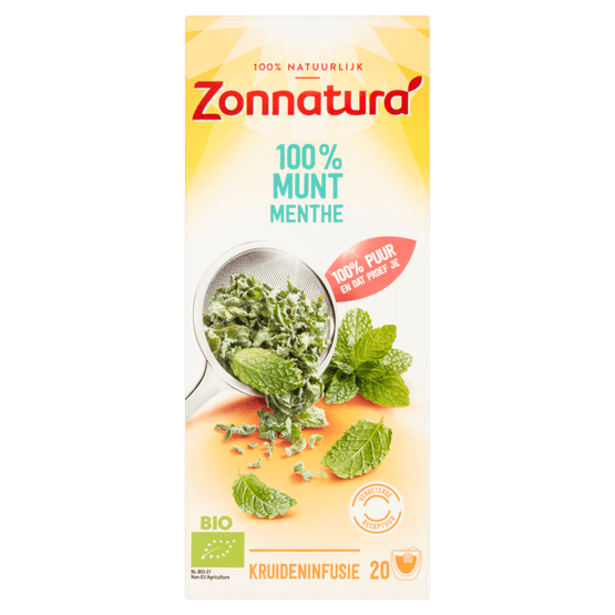 Zonnatura Biologische kruidenthee munt - Dirk