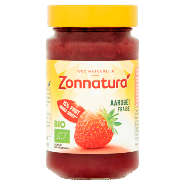 Zonnatura Fruitspread aardbei bio - PLUS