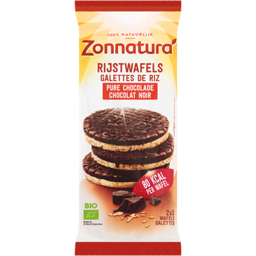 Zonnatura Pure Chocolade Rijstwafels 6 Stuks - JUMBO