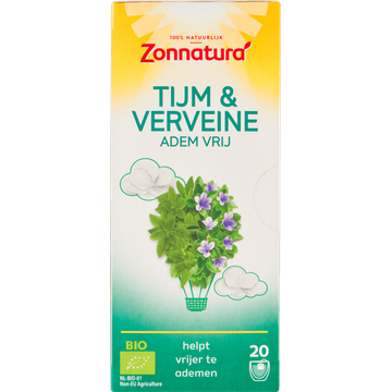 Zonnatura Tijm & Verveine Adem Vrij Kruideninfusie - JUMBO