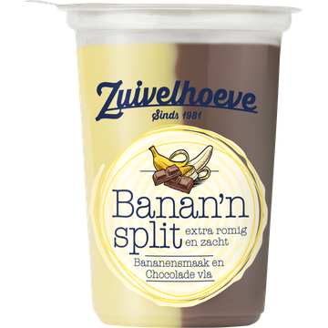 Zuivelhoeve Banan'n Split Bananensmaak en Chocolade Vla - JUMBO