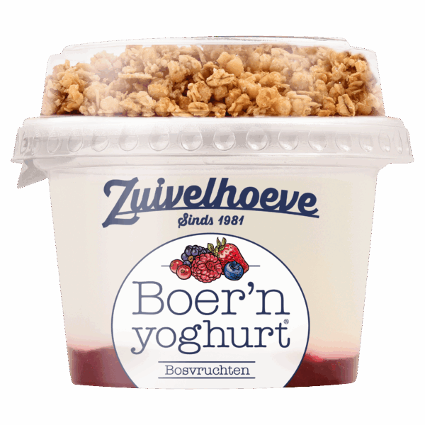Zuivelhoeve Boer'n Yoghurt muesli bosvruchten - PLUS