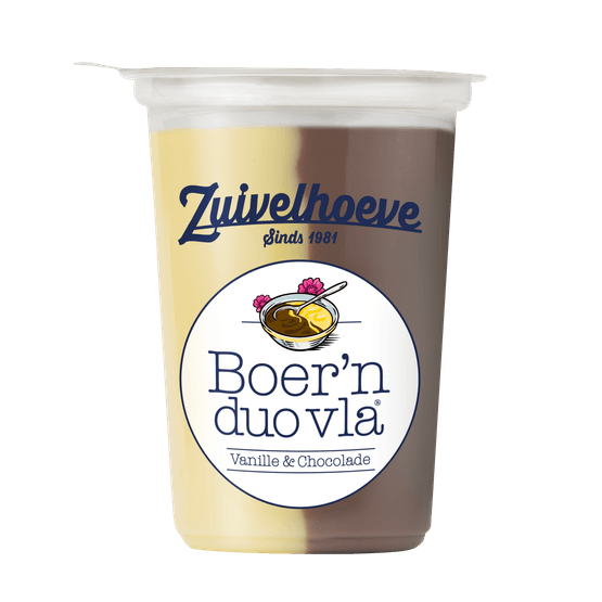 Zuivelhoeve Boern vla vanille chocolade - Dirk