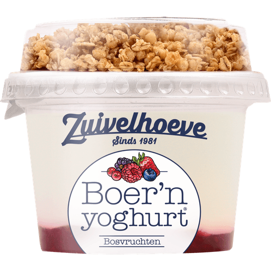 Zuivelhoeve Boern yoghurt muesli bosvruchten - Dirk