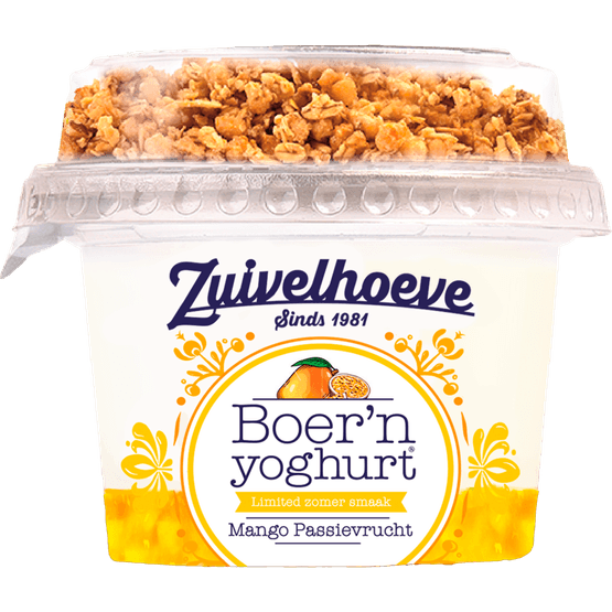 Zuivelhoeve Boern yoghurt muesli mango passievrucht - Dirk
