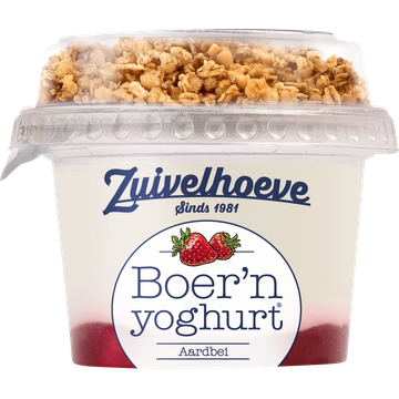 Zuivelhoeve Boer'n yoghurt® Aardbei & Muesli - JUMBO