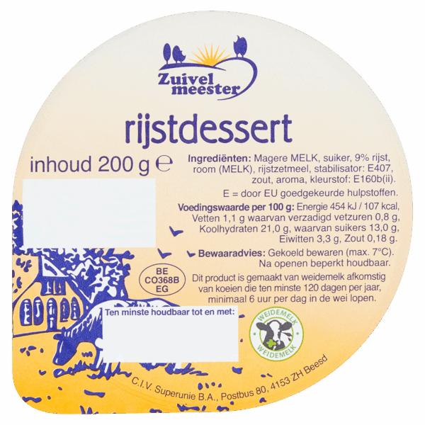 Zuivelmeester Rijstdessert - PLUS