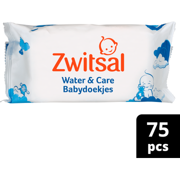 Zwitsal Water & Care Babydoekjes 75 Stuks - JUMBO